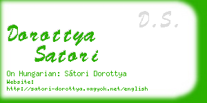 dorottya satori business card